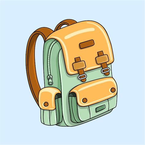 Icono De La Mochila Estilo De Dibujos Animados Vector De Stock 67332