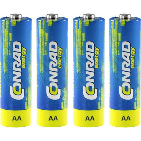 Conrad Energy Alkaline Mignon Batterien 4er Set Akku Mignon Aa Batterie