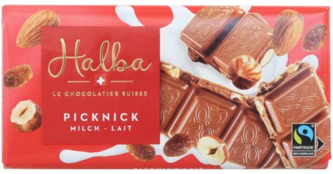 Buy Halba Chocolate Bar Milk Picnic 100g Online Coopch