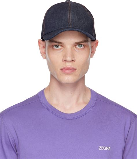 Indigo Denim Hardware Cap By ZEGNA On Sale