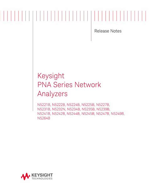 Pdf Keysight Pna Series Network Analyzers Dokumen Tips