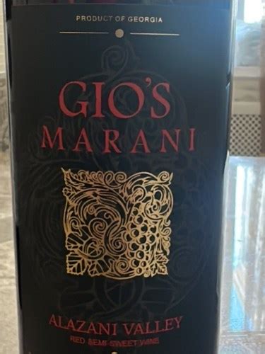 Gio S Marani Alazani Valley Red Semi Sweet Vivino Australia