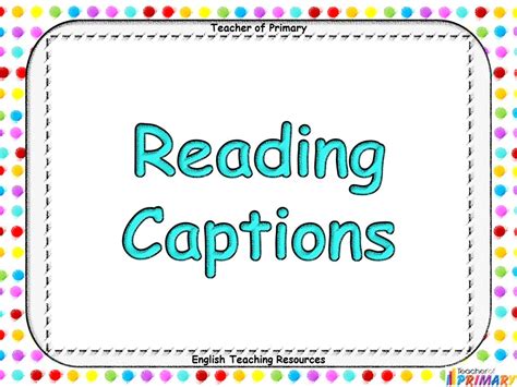 Phonics Reading Captions Phase 2 Teaching Resources