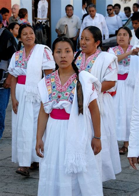 Oaxaca Zapotec Women Mexico Mexican Dresses Women Traditional Dresses