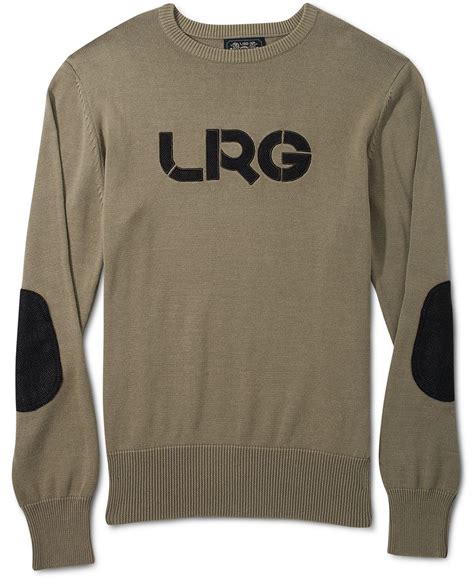 LRG Sweater Khaki Tweed Elbow Sweater Macy S 79 Sweaters Men