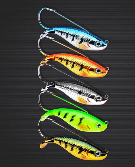 Paquete x 5 Señuelos Duros Pesca Deportiva Tipo Minnow Wobbler Laser