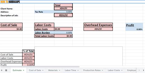 How To Calculate Labor Cost In Construction How To Hardscape