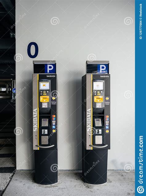 Two Parking Teller Machines Inside EuroAirport Editorial Stock Image ...