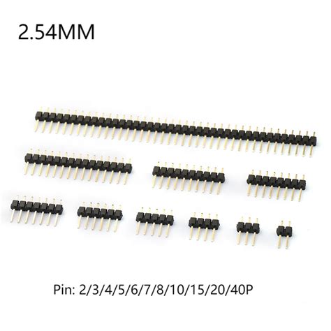 Mm Single Row Pin Header Vertical Right Angle Dip Smt Pins Pin