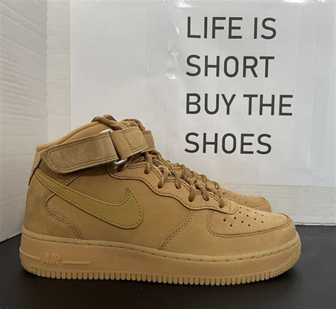 Nike Air Force Mid Wb Flax Wheat Gum Light Brown Dj Men