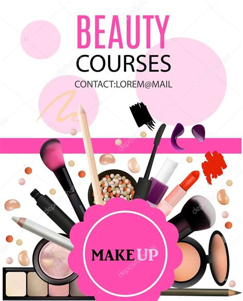 Cursos de Belleza Diseño de Carteles Productos Cosméticos Maquillaje