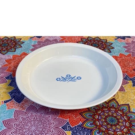 Corningware Kitchen Vintage Corningware Blue Cornflower P39 Pie