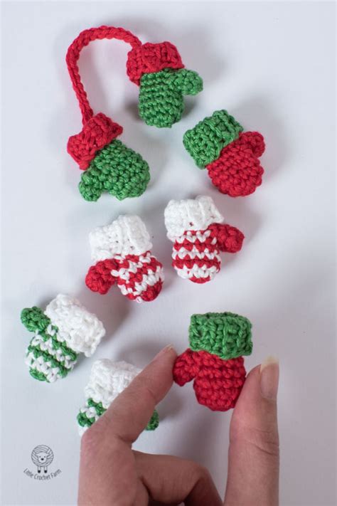 Mini Mitten Crochet Ornaments Artofit