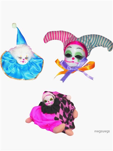 Clowns Sticker Pack Sticker For Sale By Megswegs Redbubble