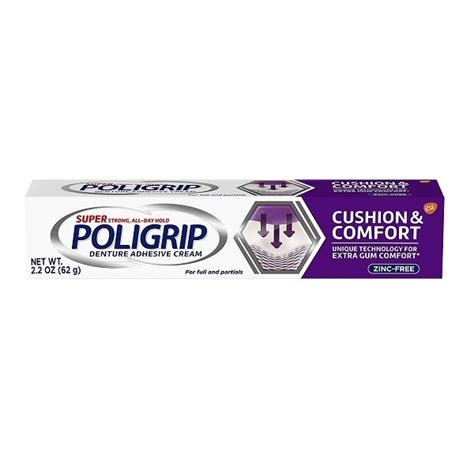 Poligrip Denture Adhesive Cream Cushion & Comfort - Medpick