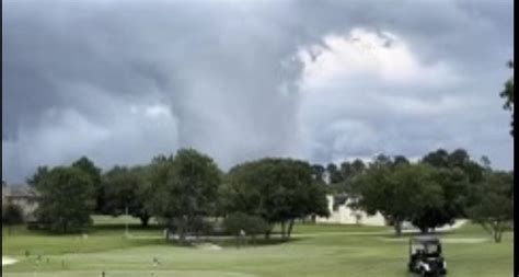 Tornados On The Course Today Luckily I Wasnt Rgolf