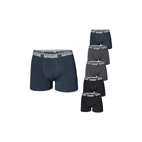 Navigare Underwear 3 Pezzi Boxer Da Uomo Con Elastico Interno O Esterno