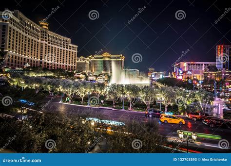 World Famous Fountain Water Show in Las Vegas Nevada Editorial Stock ...