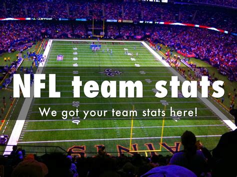 NFL team stats by Jarod B