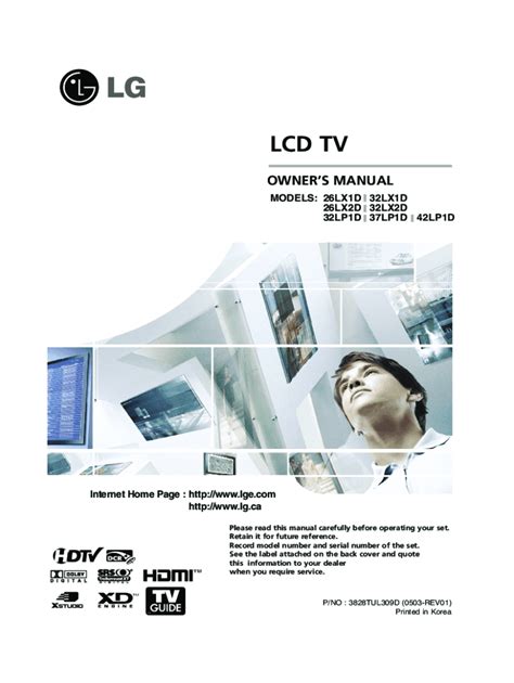 Fillable Online lcd tv - owner's manual - LG Fax Email Print - pdfFiller