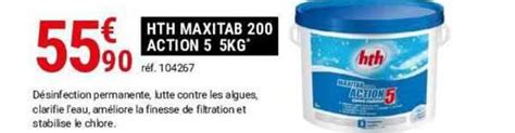 Promo Hth Maxitab 200 Action 5 5 Kg chez Gamm vert - iCatalogue.fr