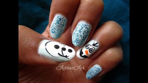 Frozen Olaf Nails Youtube