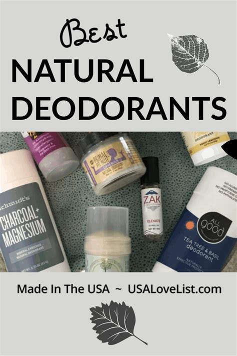 Best Natural Deodorant Brands, all Made in the USA • USA Love List