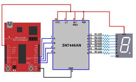 Makerobot Education Segment Display Interfacing With Msp Exp G Ti