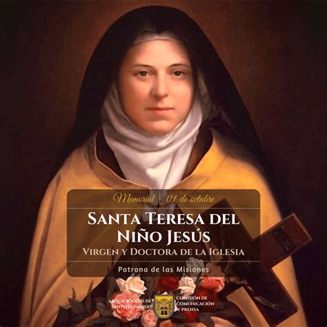 Hoy Celebramos A Santa Teresita Del Ni O Jes S Patrona Universal De