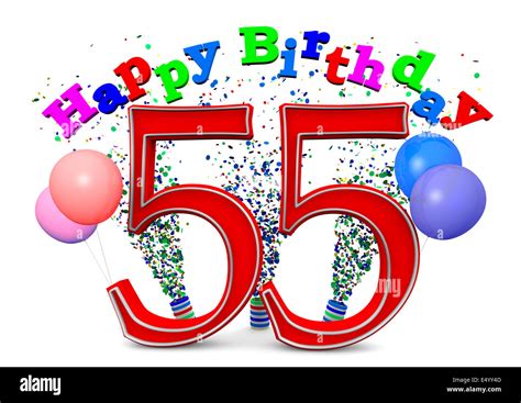Alles Gute zum Geburtstag um 55 Stockfotografie - Alamy