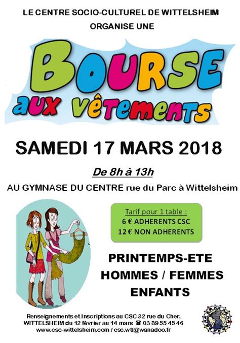 Bourse aux vÃªtements à Wittelsheim Bourse aux vÃtements 68