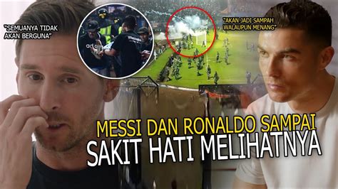 Gempar Kirim Pesan Langsung Reaksi Ronaldo Messi Sakit Hati Lihat