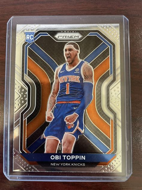 Panini Prizm Obi Toppin Rc New York Knicks Rookie Ebay