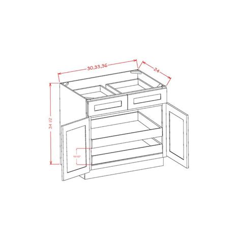 Rta Brilliant White Shaker 30 Base Cabinet With 2 Rollout Trays With