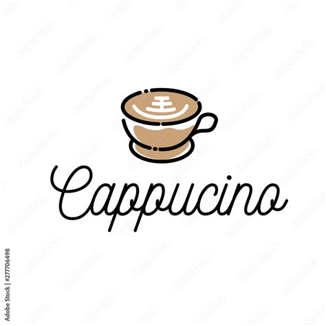 The Cappuccino Logo Inspired Cafe Design Stock Vector Adobe Stock