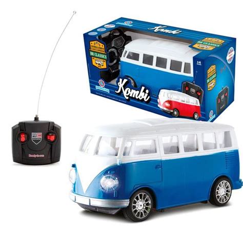 Carrinho Kombi Controle Remoto Cl Ssica Luzes Polibrinq Carrinho