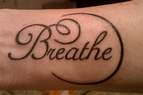 54 Elegant Just Breathe Tattoos Design On Wrist