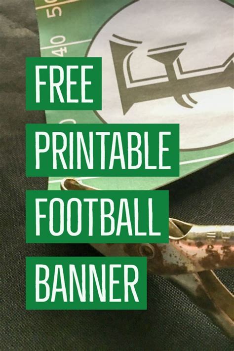 Free Printable Football Party Banner Football Party Banner Superbowl