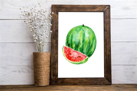 Watermelon Fine Art Watercolor Painting Includes Print - Etsy