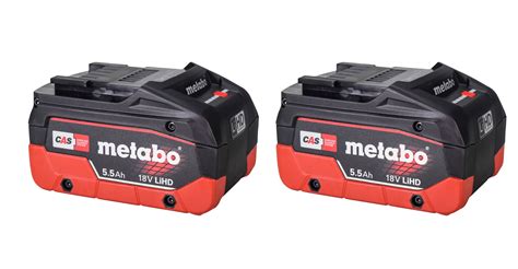 Metabo 625368000 18 Volt LiHD 5 5 Ah Battery Pack 2 Pack Walmart