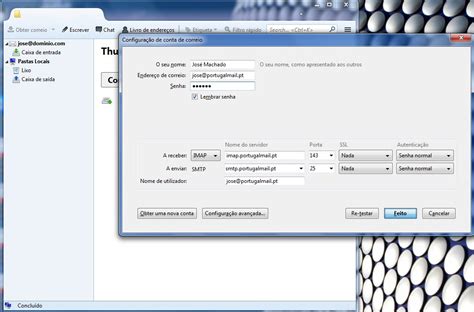 Configurar O E Mail No Mozilla Thunderbird Portugalmail Suporte