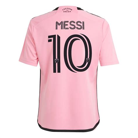 adidas Youth Inter Miami Lionel Messi Home Jersey 24/25 (Easy Pink ...