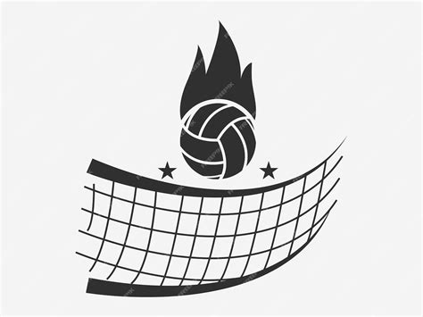 Premium Vector Volleyball Logo Design Volleyball Lettering Design