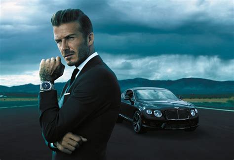 David Beckham smoulders for Breitling for Bentley