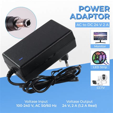 Deek Robot Adaptor Power Supply Converter AC To DC 24V 2A LED Strip