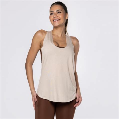 Regata Fitness Nude Basics El Stico Nas Costas