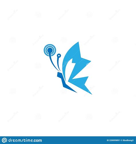 Schmetterling Symbol Logo Design Konzept Vorlage Illustration Vektor