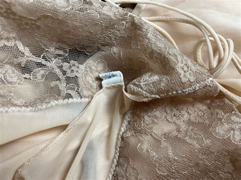 Vintage S Vanity Fair Nude Slip Nightgown Peignoir Gem