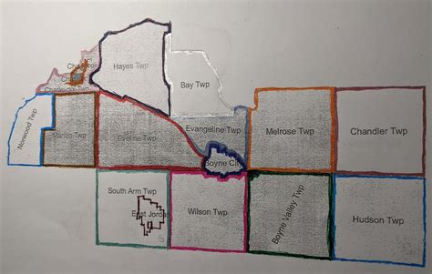 CHARLEVOIX COUNTY TWP MAP Diagram | Quizlet