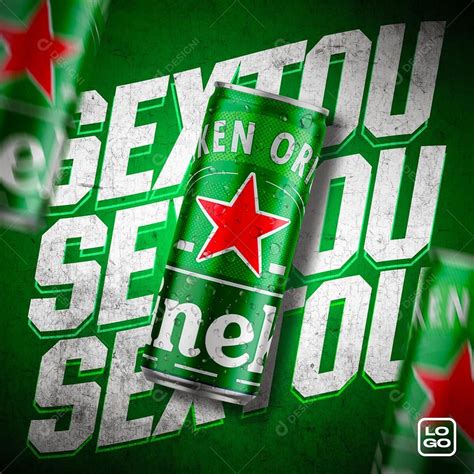 Social Media Sextou Heineken Cerveja Psd Editável Heineken Cartazes